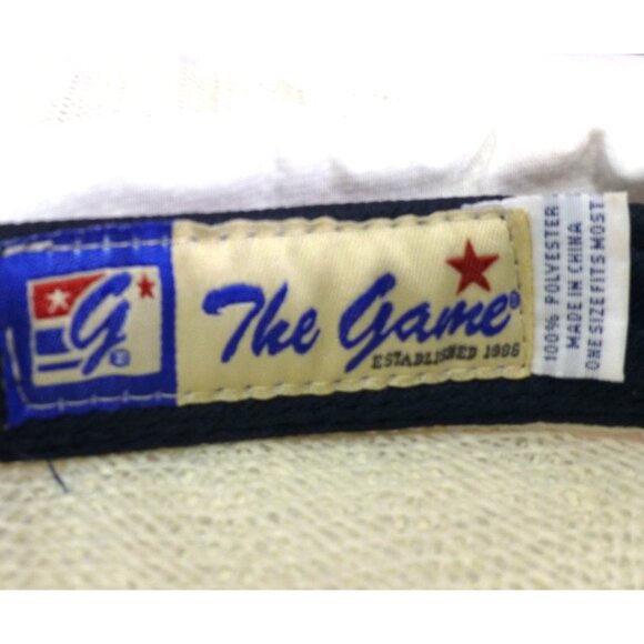Wingate Embroidered White Sports Visor Hat The Game Adjustable Fit - Picture 6 of 8